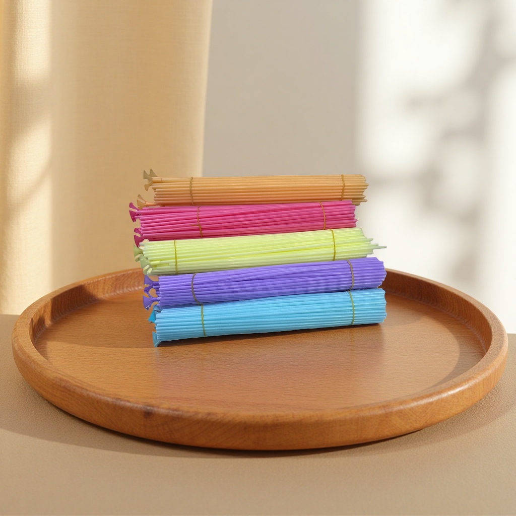 Colored plastic tubes, transparent flexible tubes, made of PVC material, can be cut for decoration details Picture