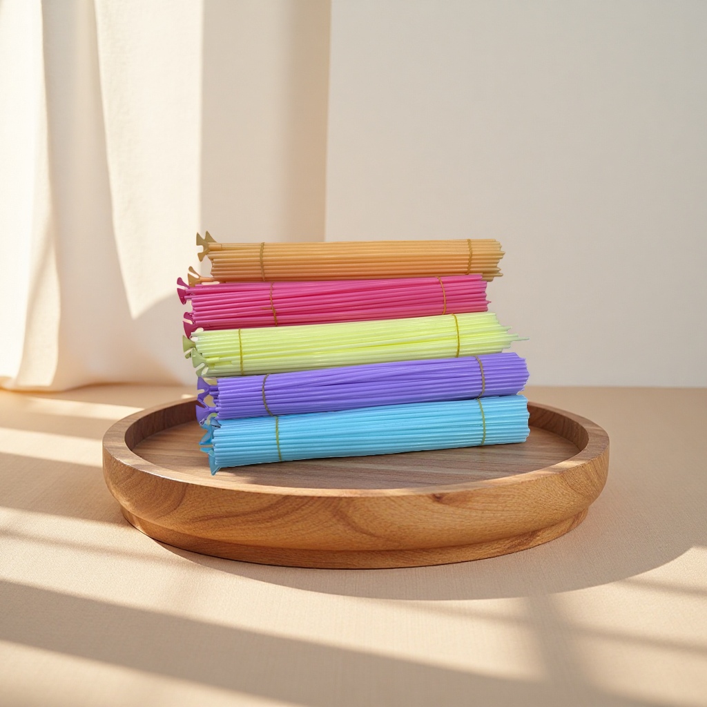 Colored plastic tubes, transparent flexible tubes, made of PVC material, can be cut for decoration Specification image