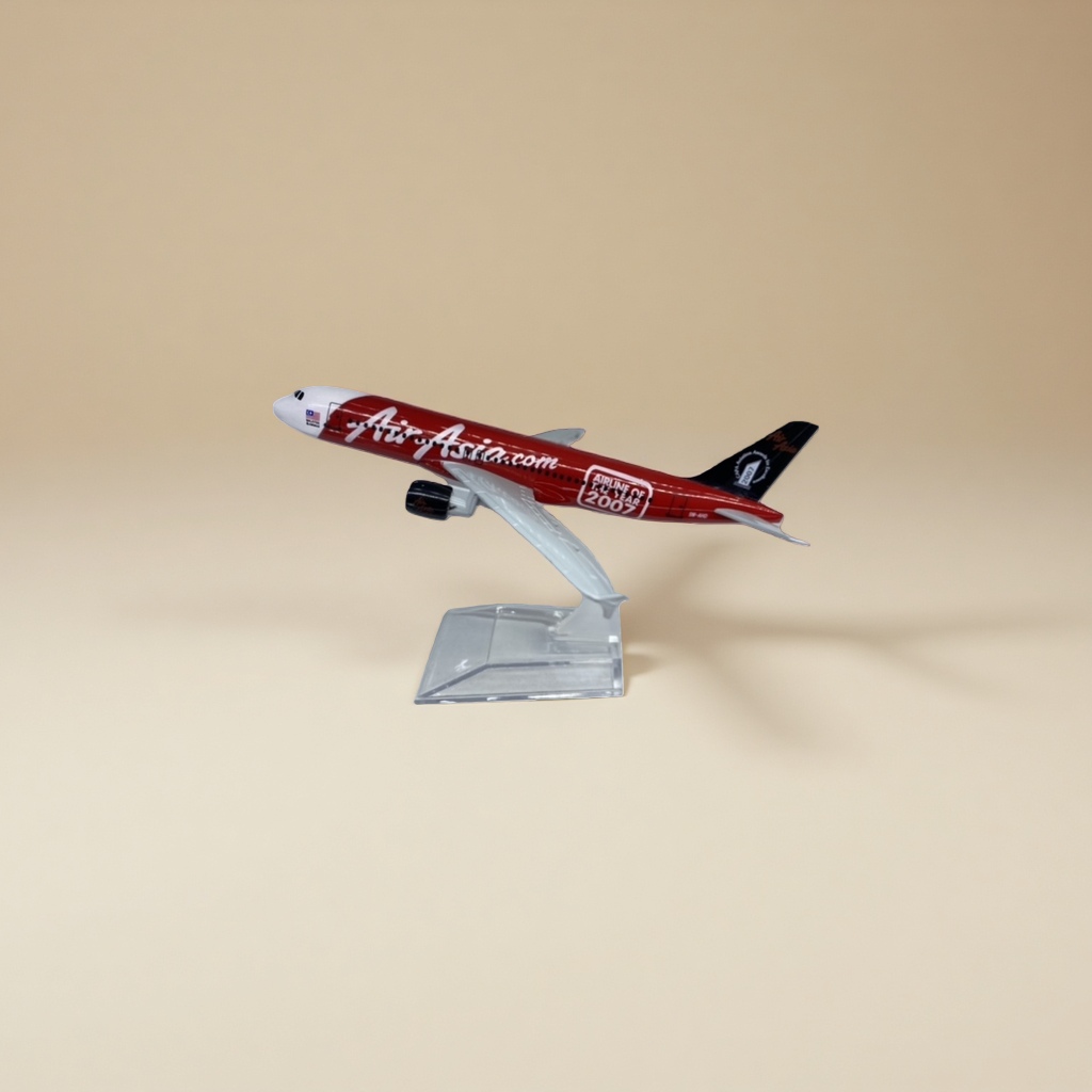 亚航AirAsia客机飞机模型合金材质收藏摆件飞机模型定制模型摆件