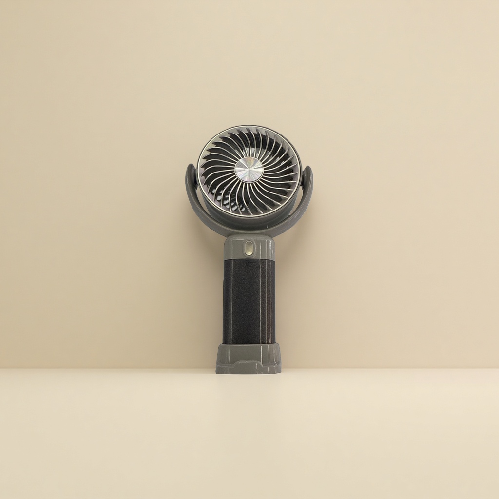 USB charging handheld fan, metal body, ultra-quiet, three-speed adjustment, portable cooling Application Scenario