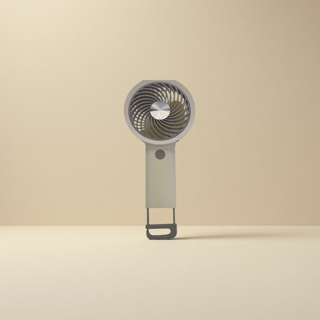 Portable handheld mini fan with multiple wind speeds, USB charging, light and quiet, cooling down in summer Application Scenario