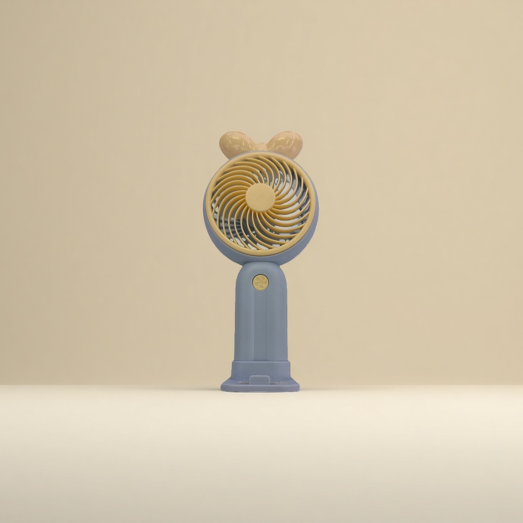 Cute cartoon-shaped handheld small fan, portable USB charging, mini and silent for summer details Picture