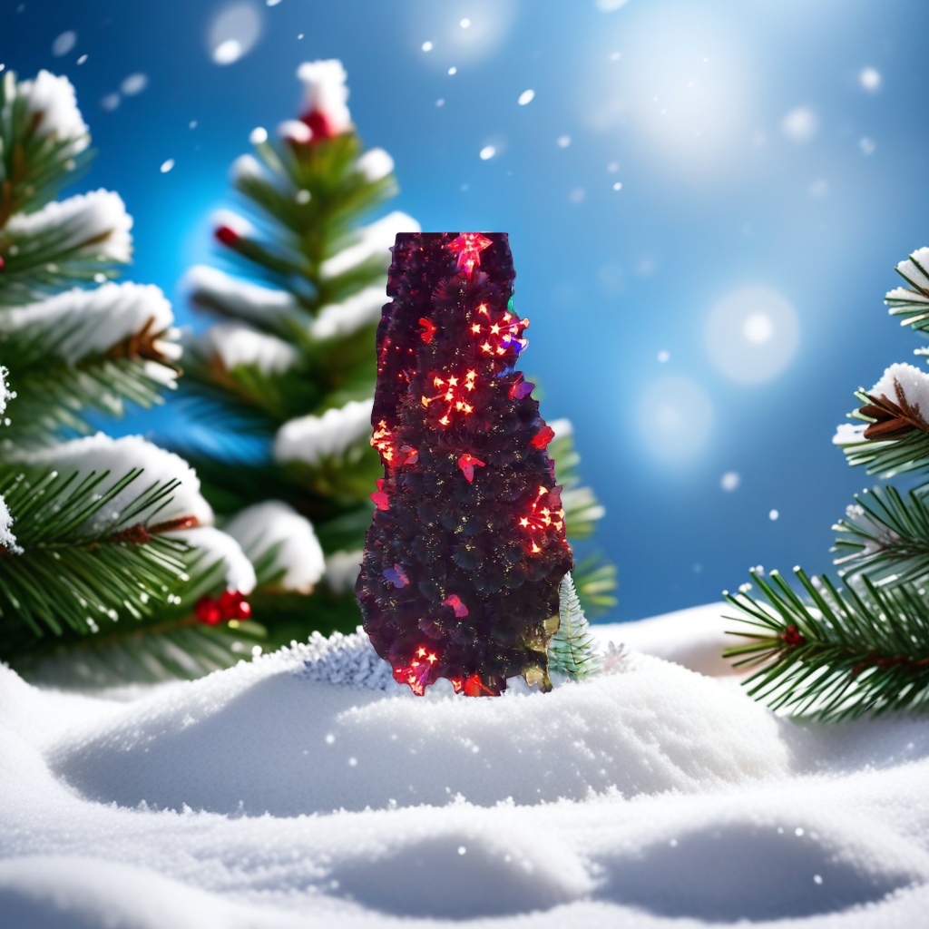 Christmas tree decorative lights, colorful light strings, festive atmosphere lights and hanging ornaments Application Scenario