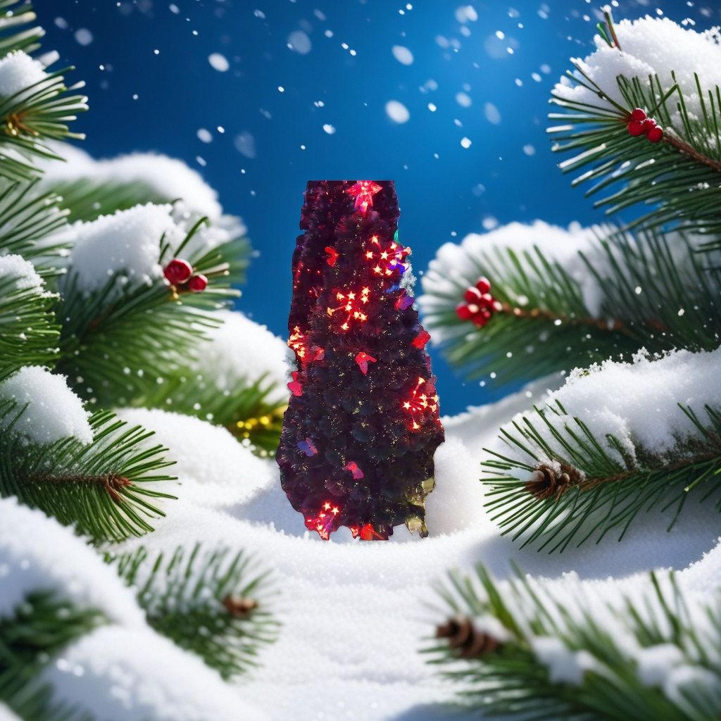 Christmas tree decorative lights, colorful light strings, festive atmosphere lights and hanging ornaments details Picture
