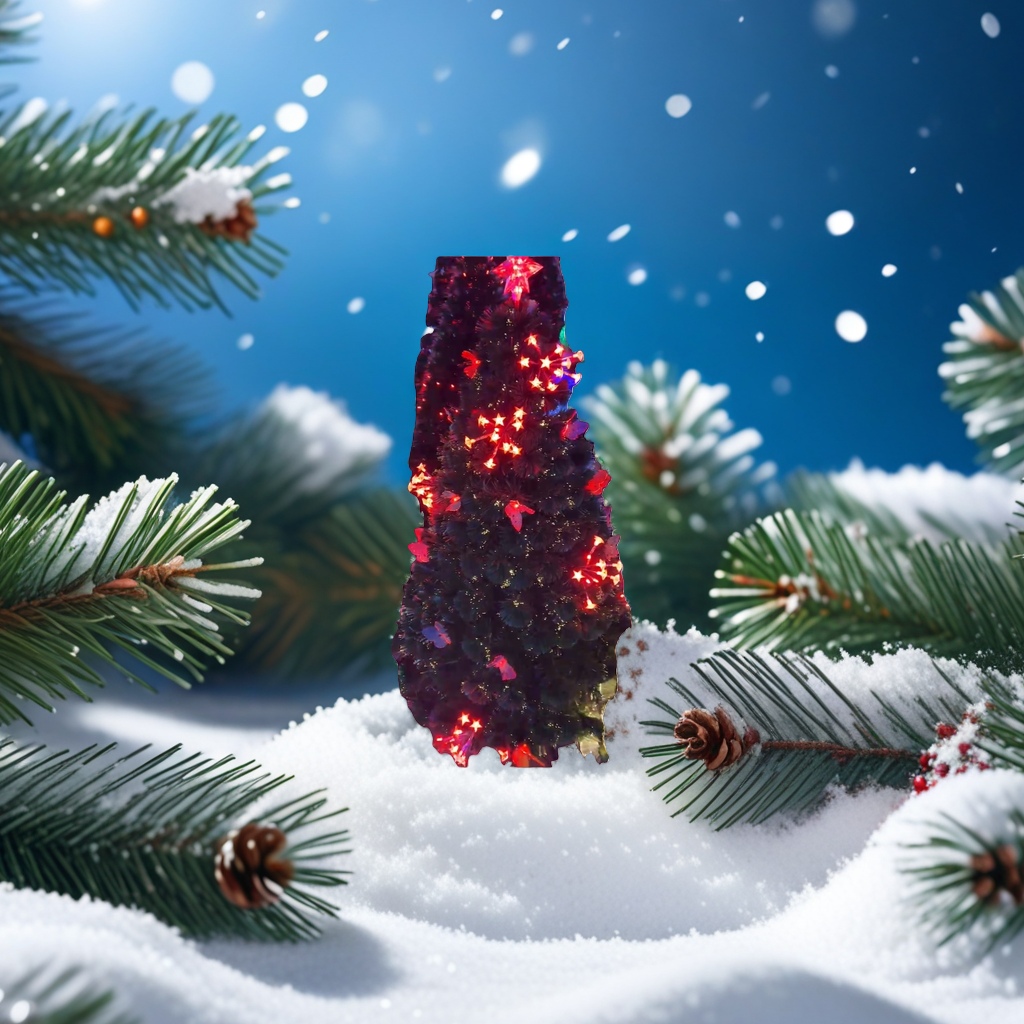 Christmas tree decorative lights, colorful light strings, festive atmosphere lights and hanging ornaments Specification image