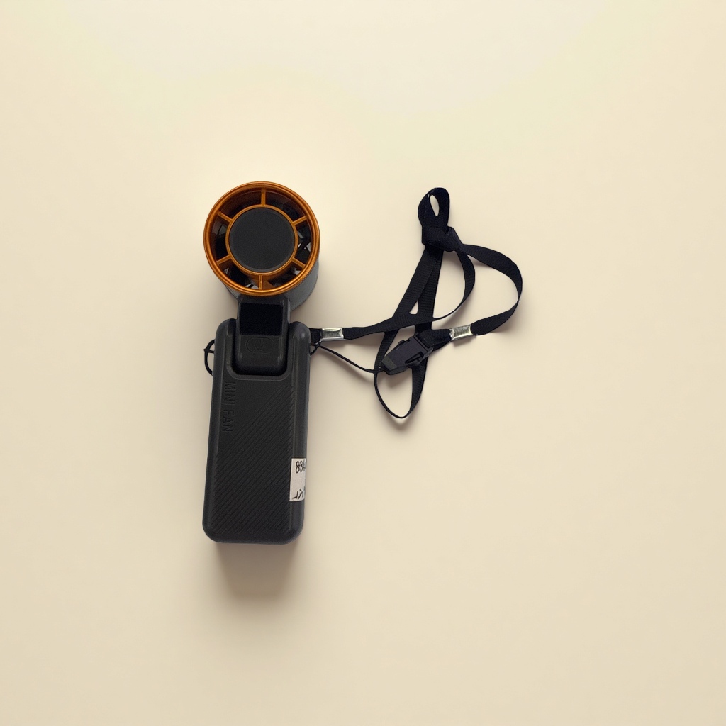 Portable mini fan with USB charging, compact and quiet, essential for dormitories, offices and travels Specification image