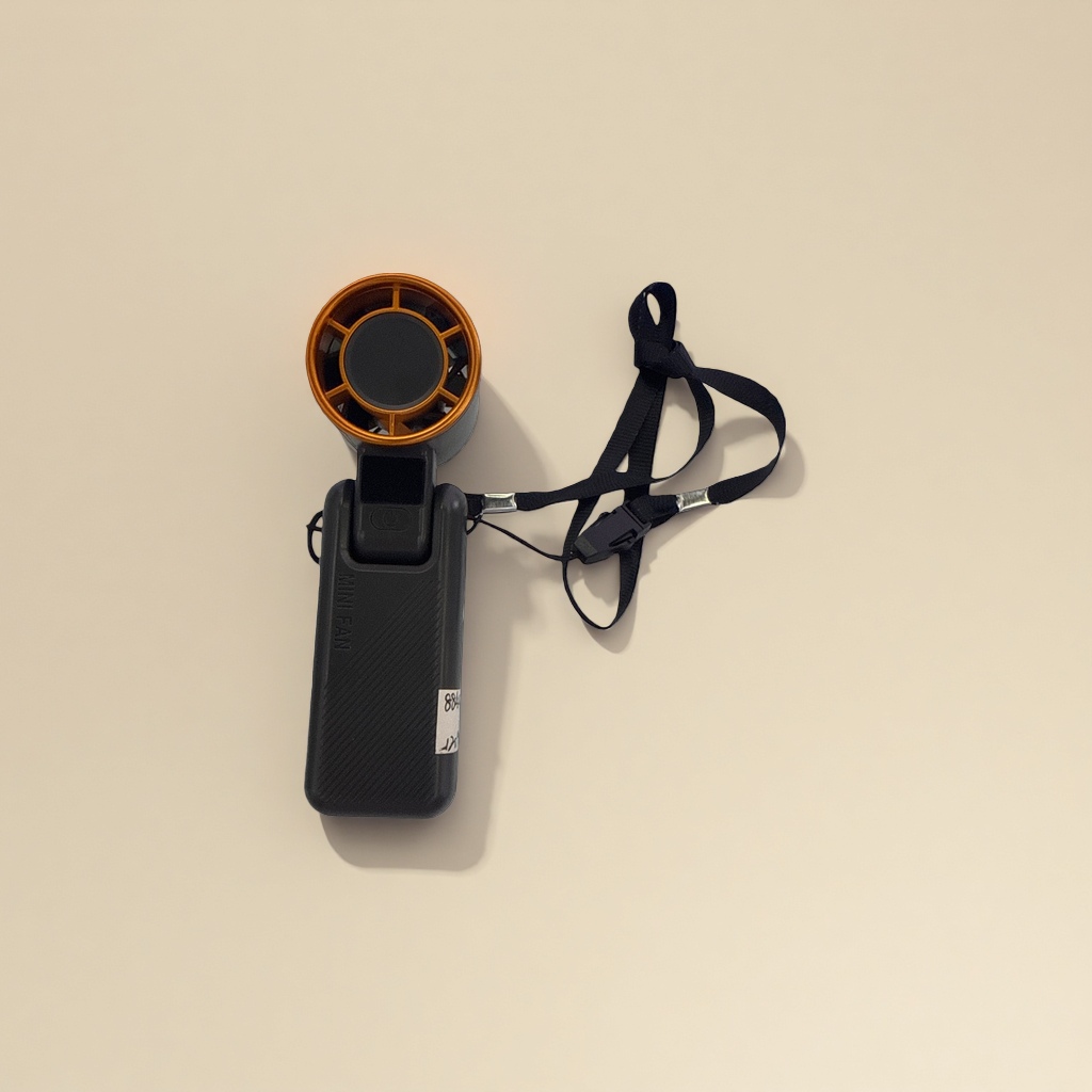 Portable mini fan with USB charging, compact and quiet, essential for dormitories, offices and travels