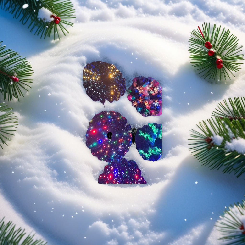 Colorful lighting decorations, Christmas wreaths, festive atmosphere hanging ornaments, suitable for both indoor and outdoor use