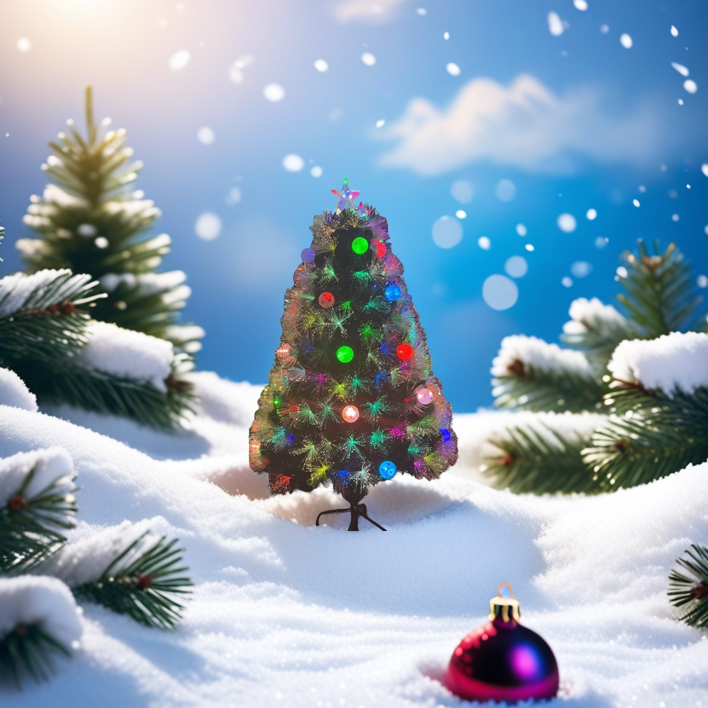 The illuminated Christmas tree festive atmosphere lighting fixtures are suitable for both indoor and outdoor use details Picture