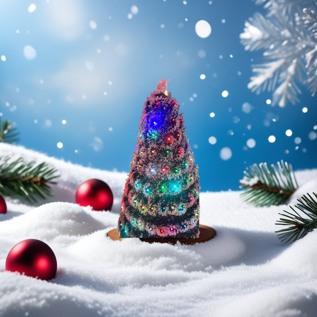 Colorful light Christmas tree, holiday decoration, LED flashing, pine tree-shaped indoor ornaments