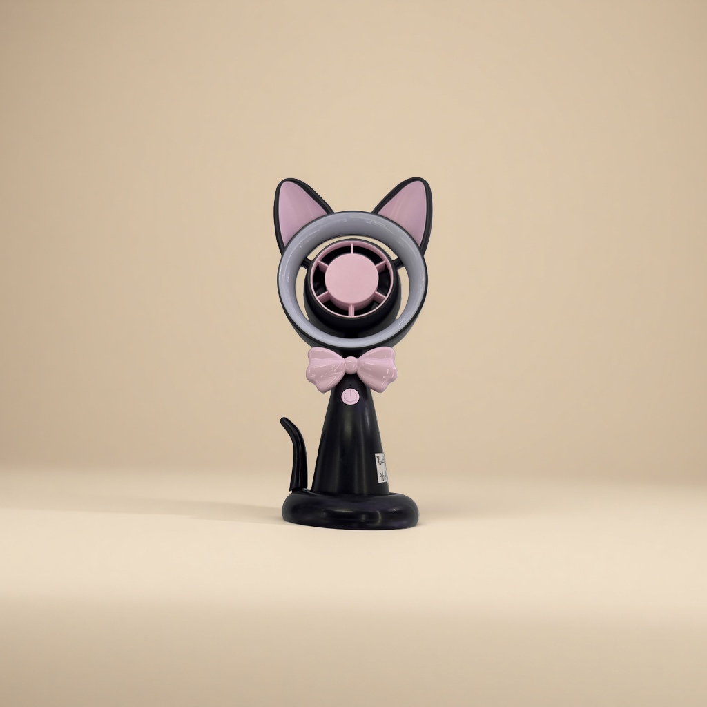 A portable desktop cooling wonder with adjustable wind speed and cat-eared USB mini fan details Picture