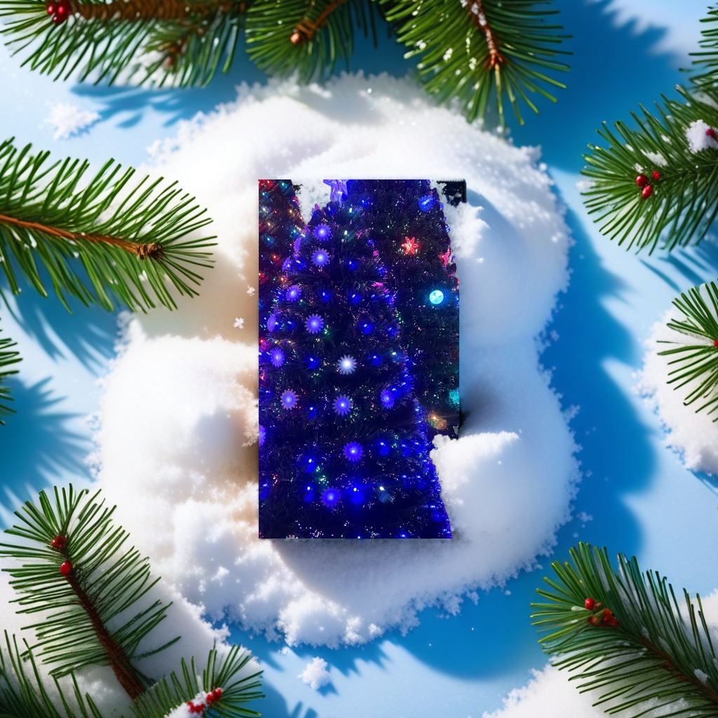 Colorful light decoration Christmas tree festive atmosphere lighting set, suitable for both indoor and outdoor use