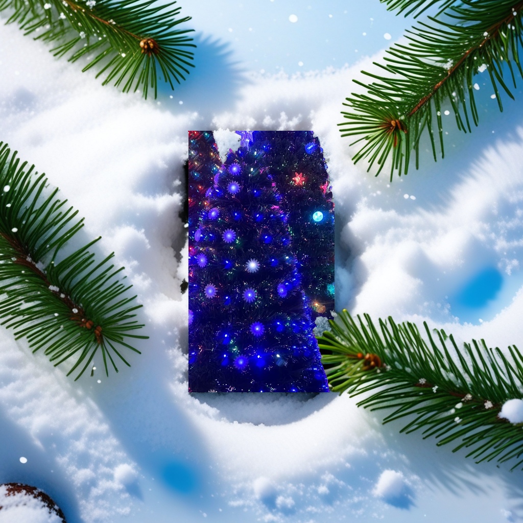 Colorful light decoration Christmas tree festive atmosphere lighting set, suitable for both indoor and outdoor use details Picture