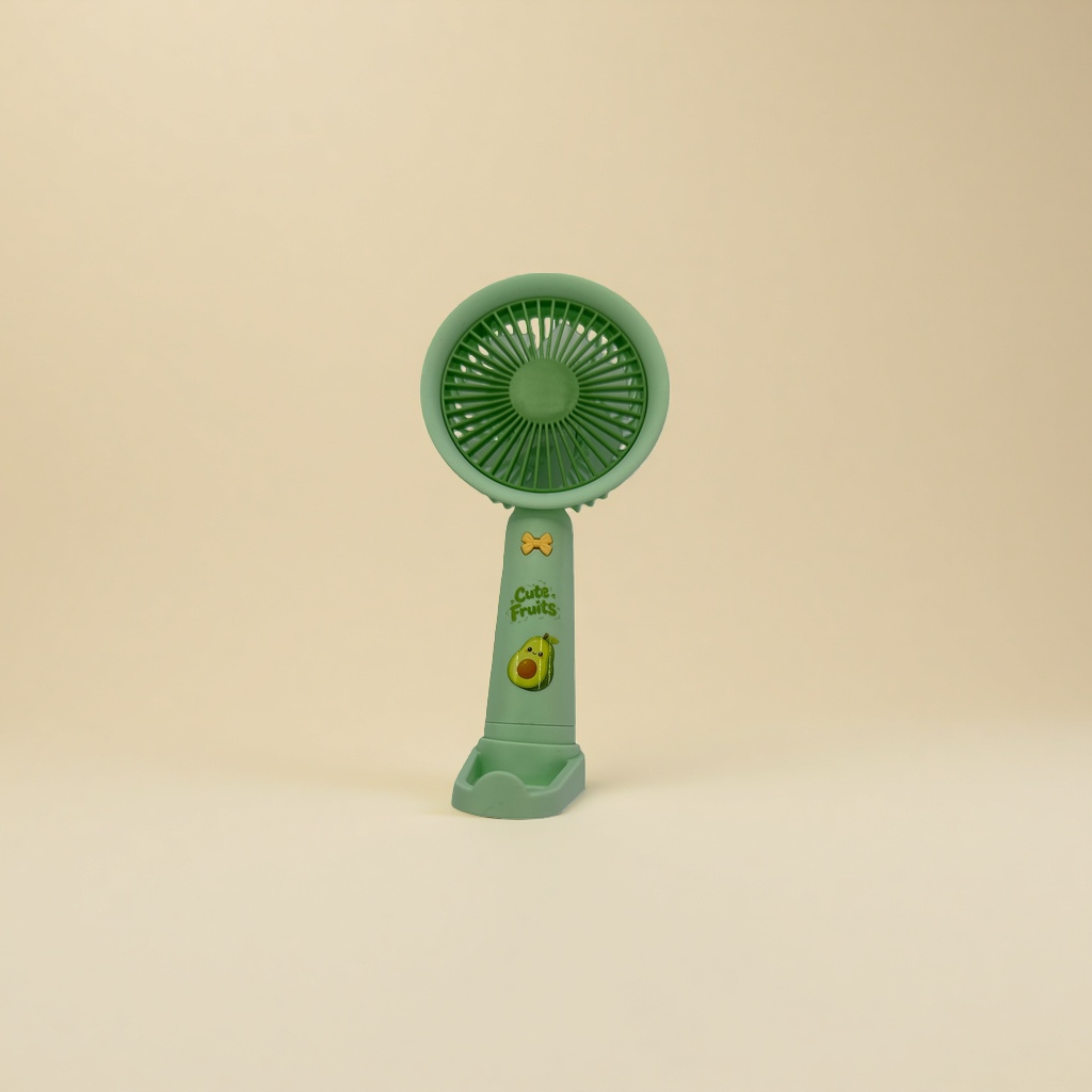 The green handheld fan with a rechargeable, portable and silent body is a summer cooling wonder Specification image