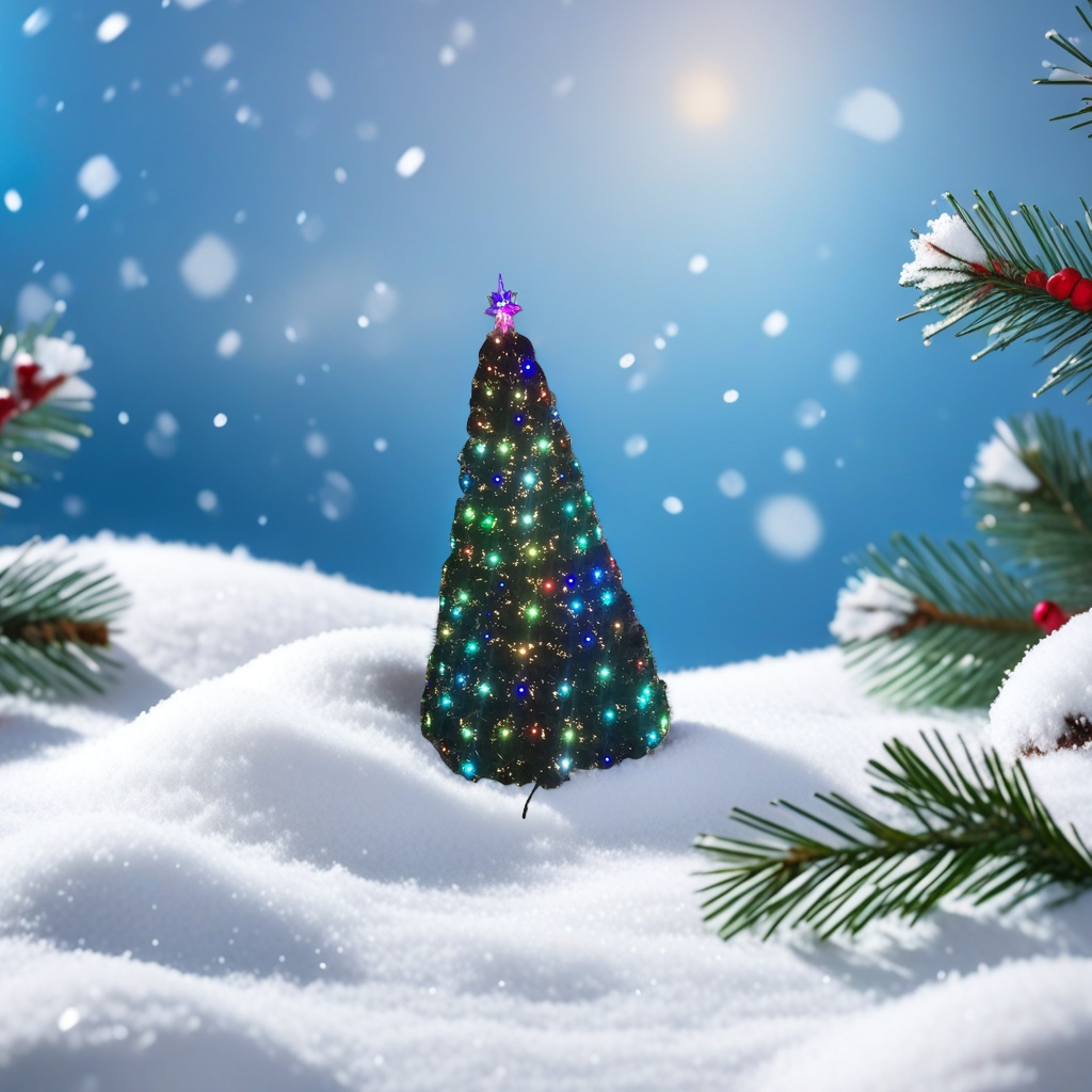 LED warm light Christmas tree decorative light string 2.80 meters with light beads for indoor festival decoration