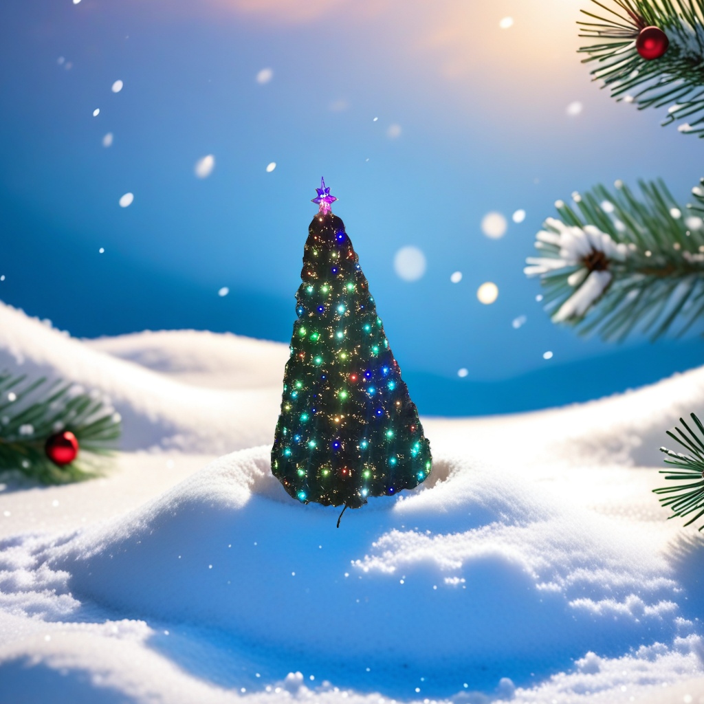 LED warm light Christmas tree decorative light string 2.80 meters with light beads for indoor festival decoration details Picture