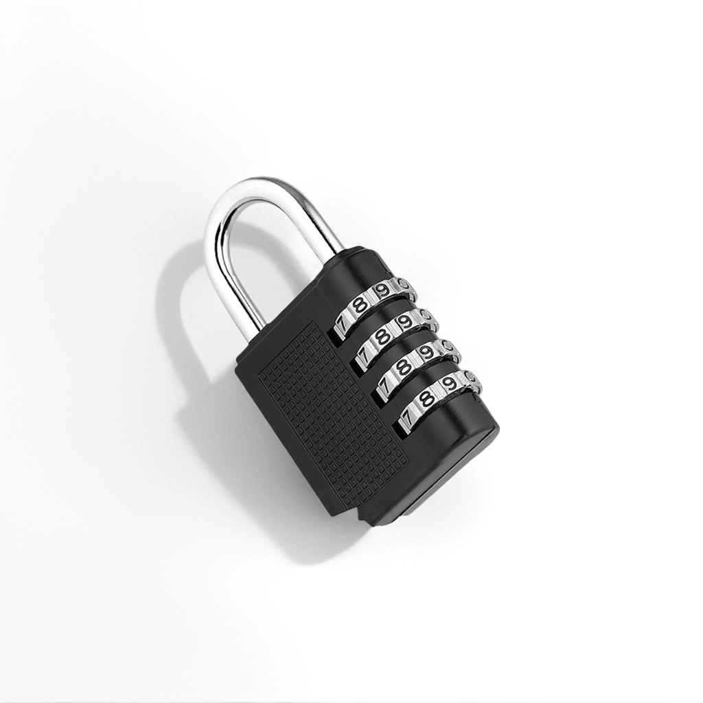 Black combination lock, electronic fingerprint unlock, anti-theft padlock, home and office safe, door lock Specification image