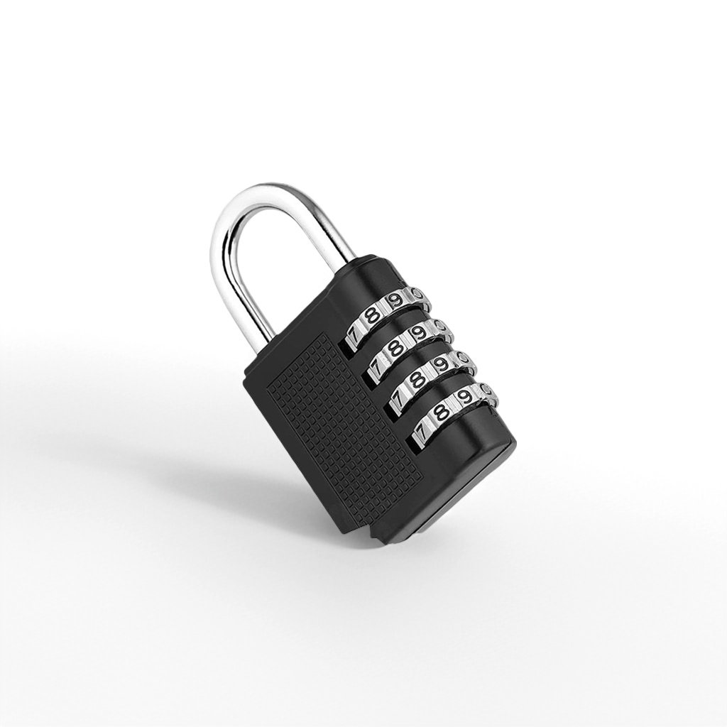 Black combination lock, electronic fingerprint unlock, anti-theft padlock, home and office safe, door lock
