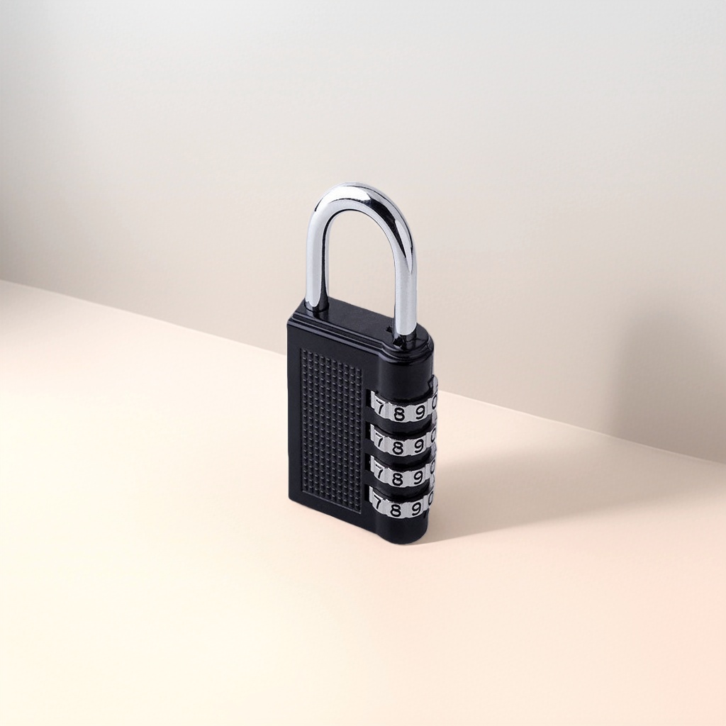 The main body of the black large-sized combination lock is made of metal, which is anti-picking, durable and adjustable in size details Picture