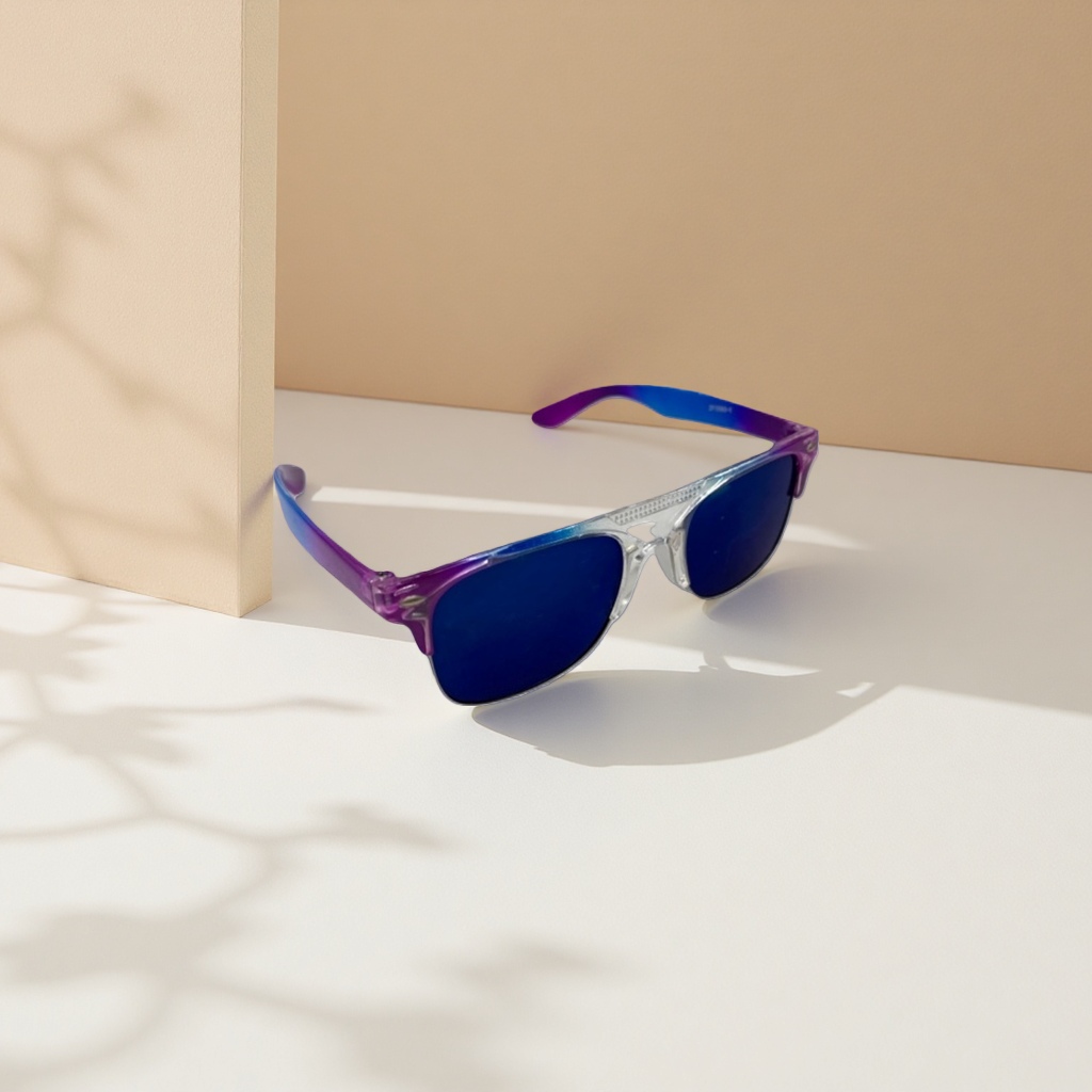 Colorful gradient sunglasses, women's fashionable UV-protective sunglasses