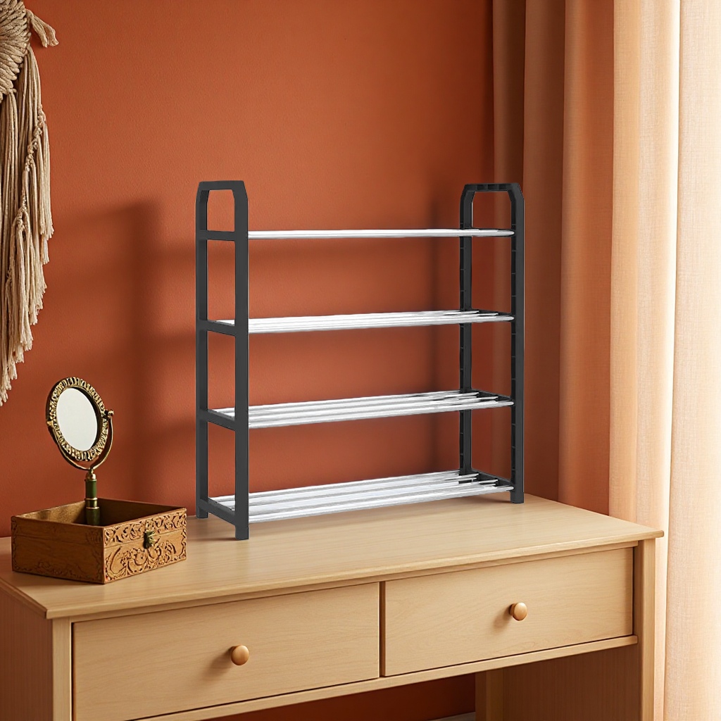 Multi-layer adjustable metal storage rack for kitchen, bathroom and living room storage details Picture