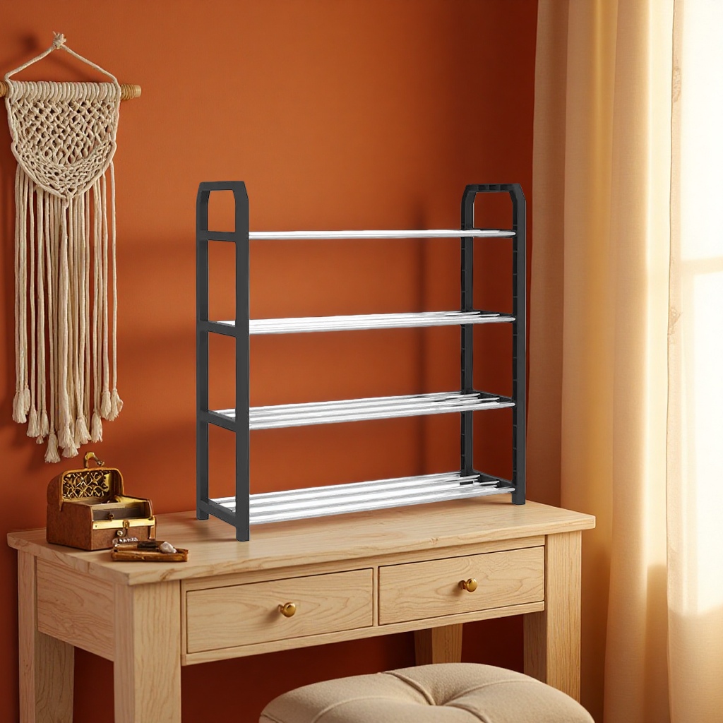 Multi-layer adjustable metal storage rack for kitchen, bathroom and living room storage Specification image