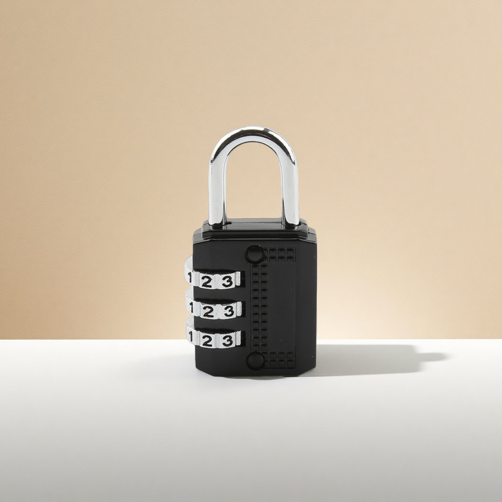 Black combination lock, electronic fingerprint anti-theft padlock, specially designed for home and office safes Specification image