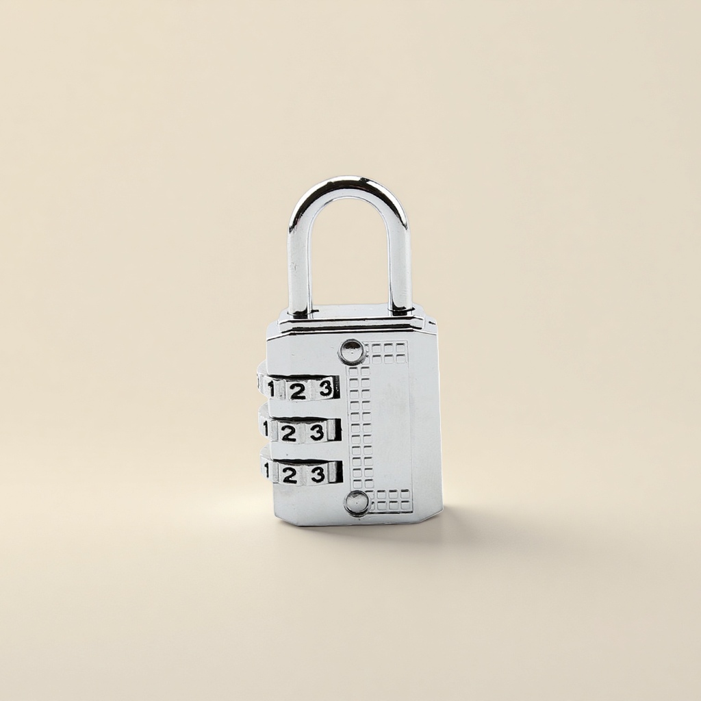Metal combination lock, convenient, durable, anti-theft padlock, suitable for home, office and safe details Picture