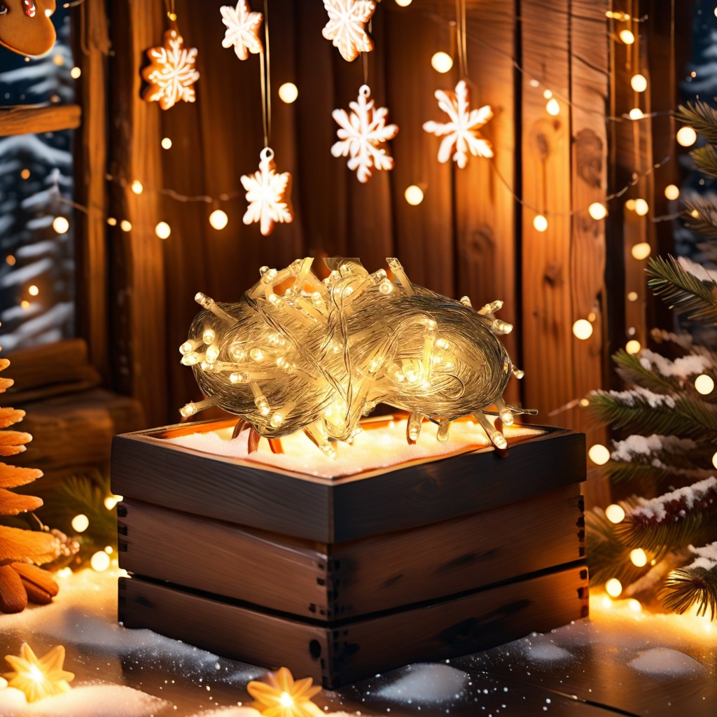 Warm LED string lights for festive atmosphere decoration are suitable for both indoor and outdoor use and can be wound Application Scenario