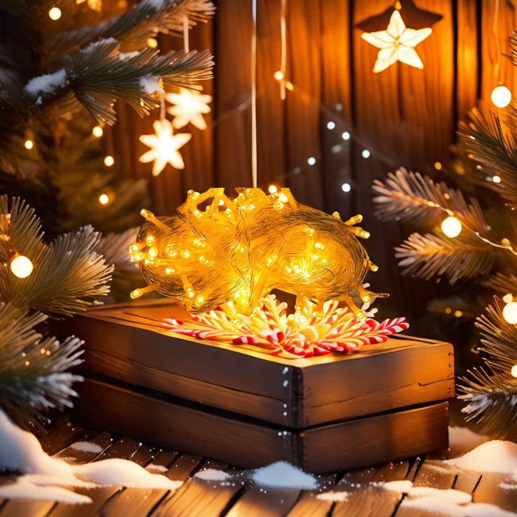 Warm yellow light string lights, indoor and outdoor decorative LED small color lights, festival atmosphere lights