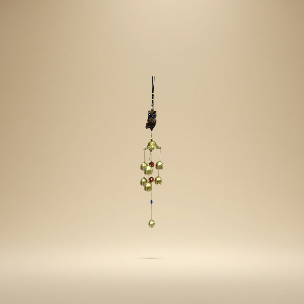 风铃铜制复古庭院悬挂装饰风铃花园阳台户外摆件 Specification image