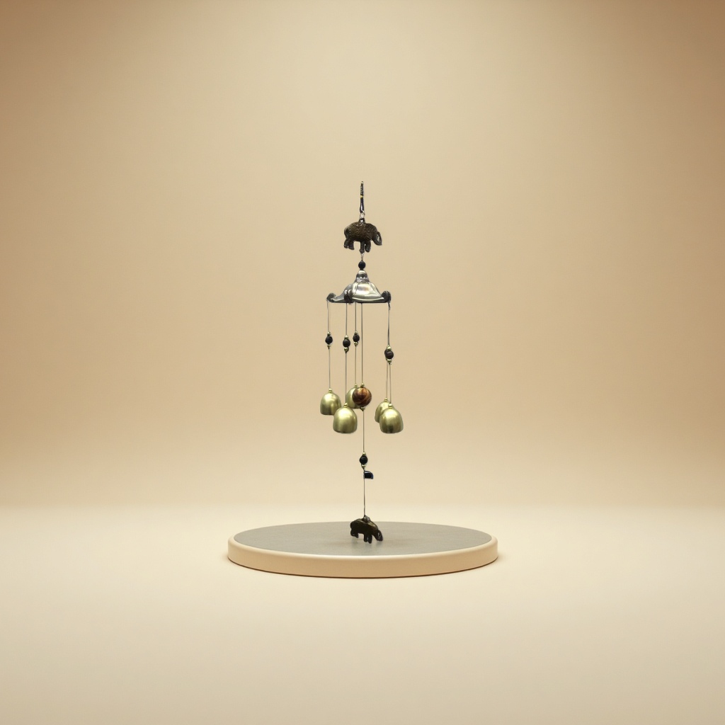 Copper wind chime, retro courtyard decoration, wind chime hanging ornaments, suitable for indoor, balcony and outdoor use. 200132544