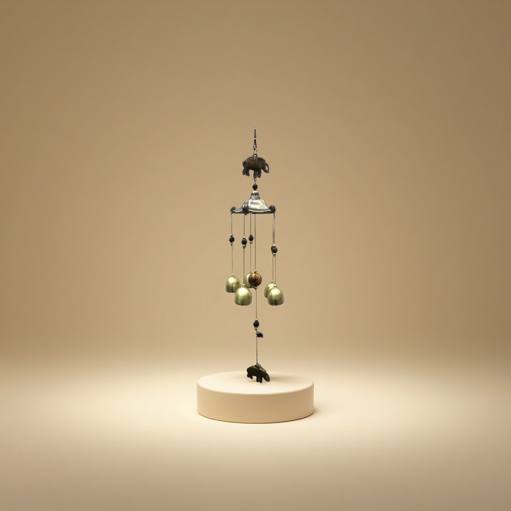 Copper wind chime, retro courtyard decoration, wind chime hanging ornaments, suitable for indoor, balcony and outdoor use. 200132544 details Picture