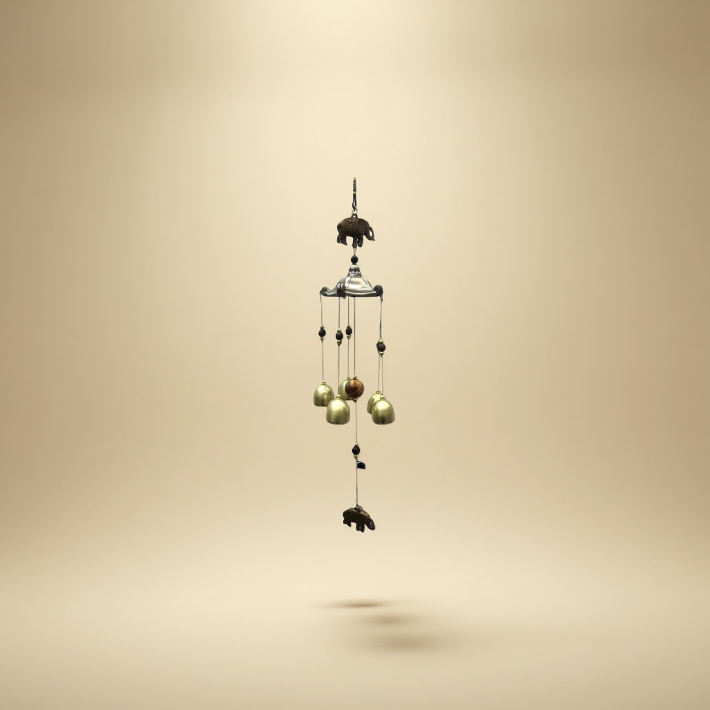 Copper wind chime, retro courtyard decoration, wind chime hanging ornaments, suitable for indoor, balcony and outdoor use. 200132544 Application Scenario