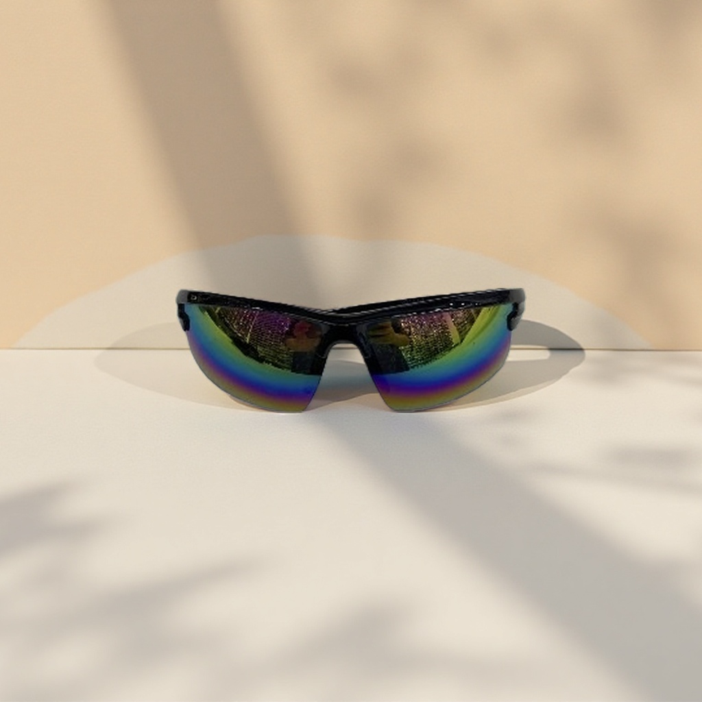 High-definition polarized sunglasses with metal frames, anti-glare, specially designed for outdoor cycling details Picture