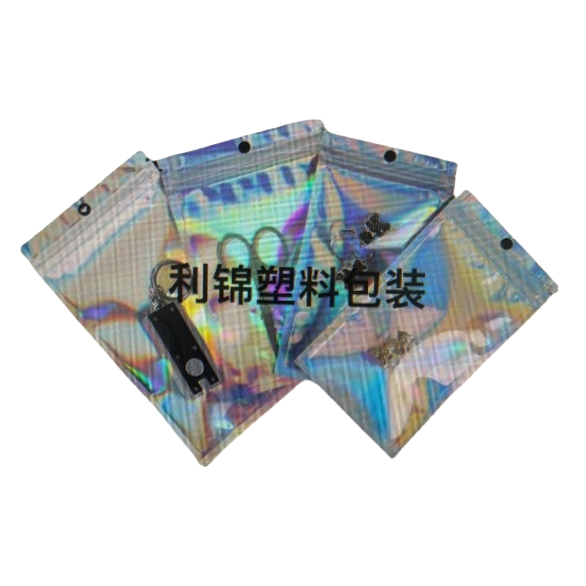 Rainbow-colored plastic packaging bags, thickened moisture-proof sealed storage bags Item Picture