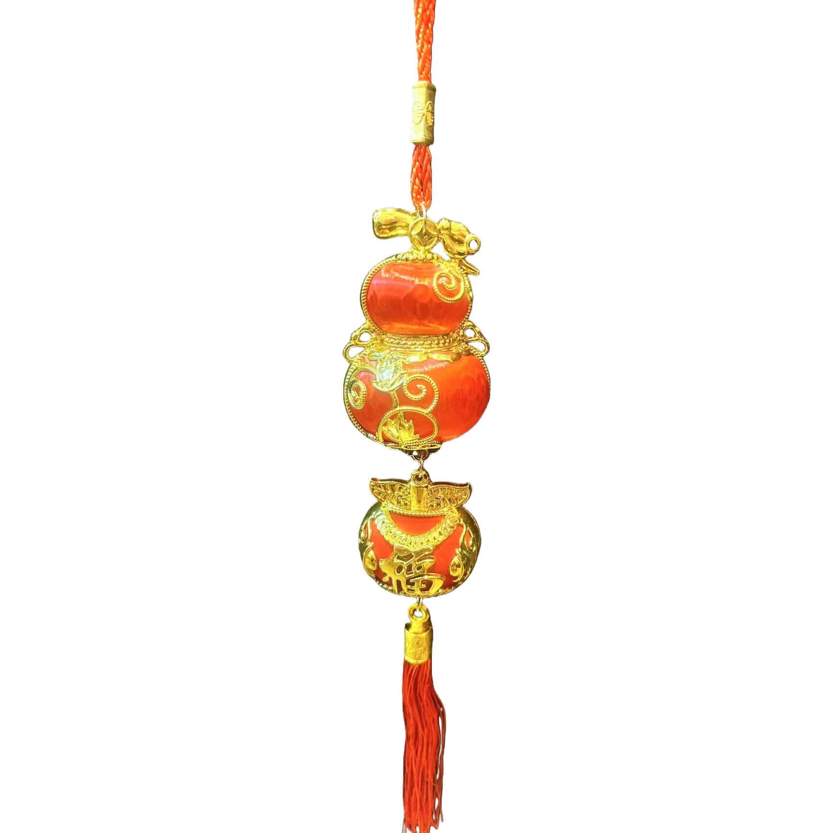 红色葫芦挂饰 家居风水吉祥摆件 开运招财装饰品白底实物图