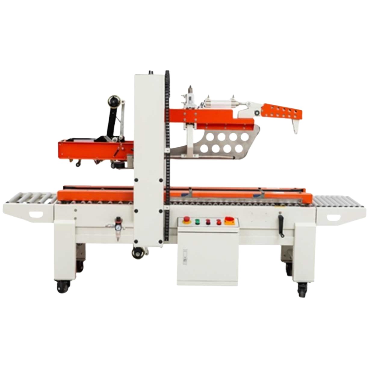 Carton sealing machine, industrial-grade automatic sealing equipment for cartons, heavy-duty packaging machinery Item Picture