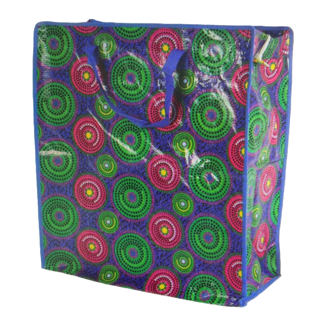 Colorful patterned handbags are fashionable, eco-friendly and reusable shopping bags Item Picture