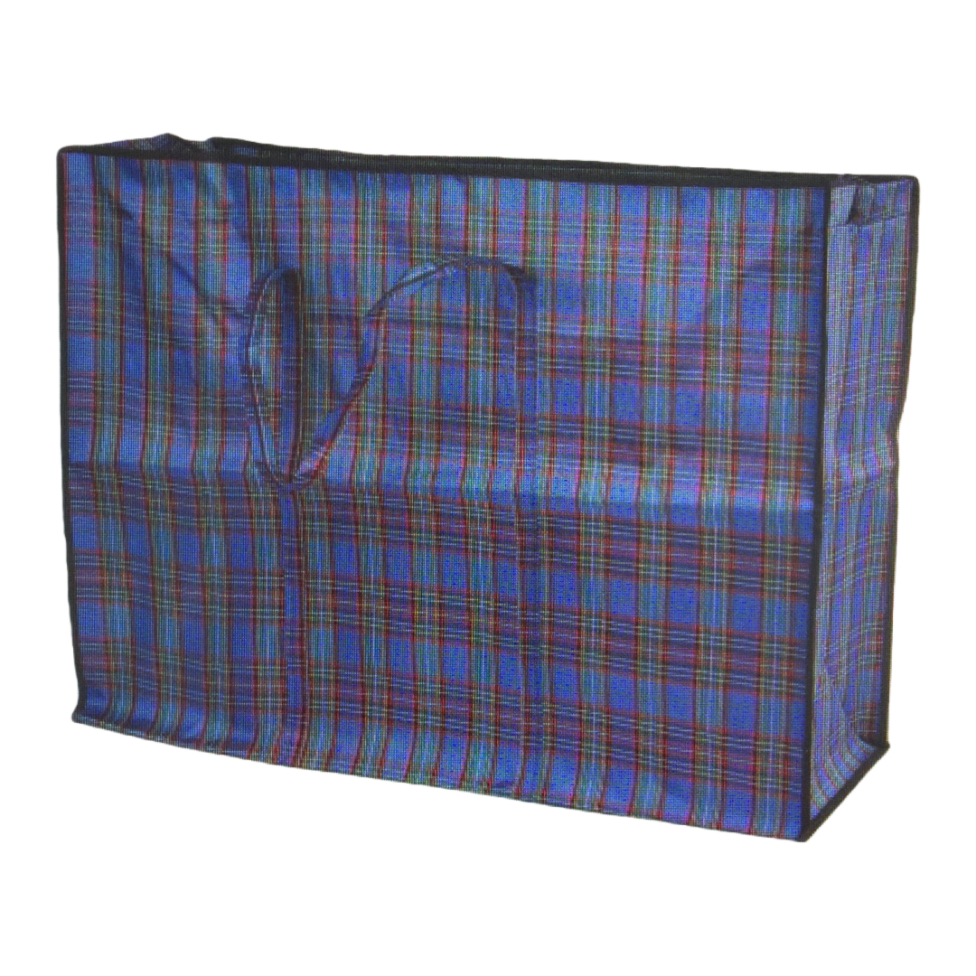 The checkered pattern handbag is a fashionable, simple and eco-friendly shopping bag that can be folded and has a large capacity Item Picture