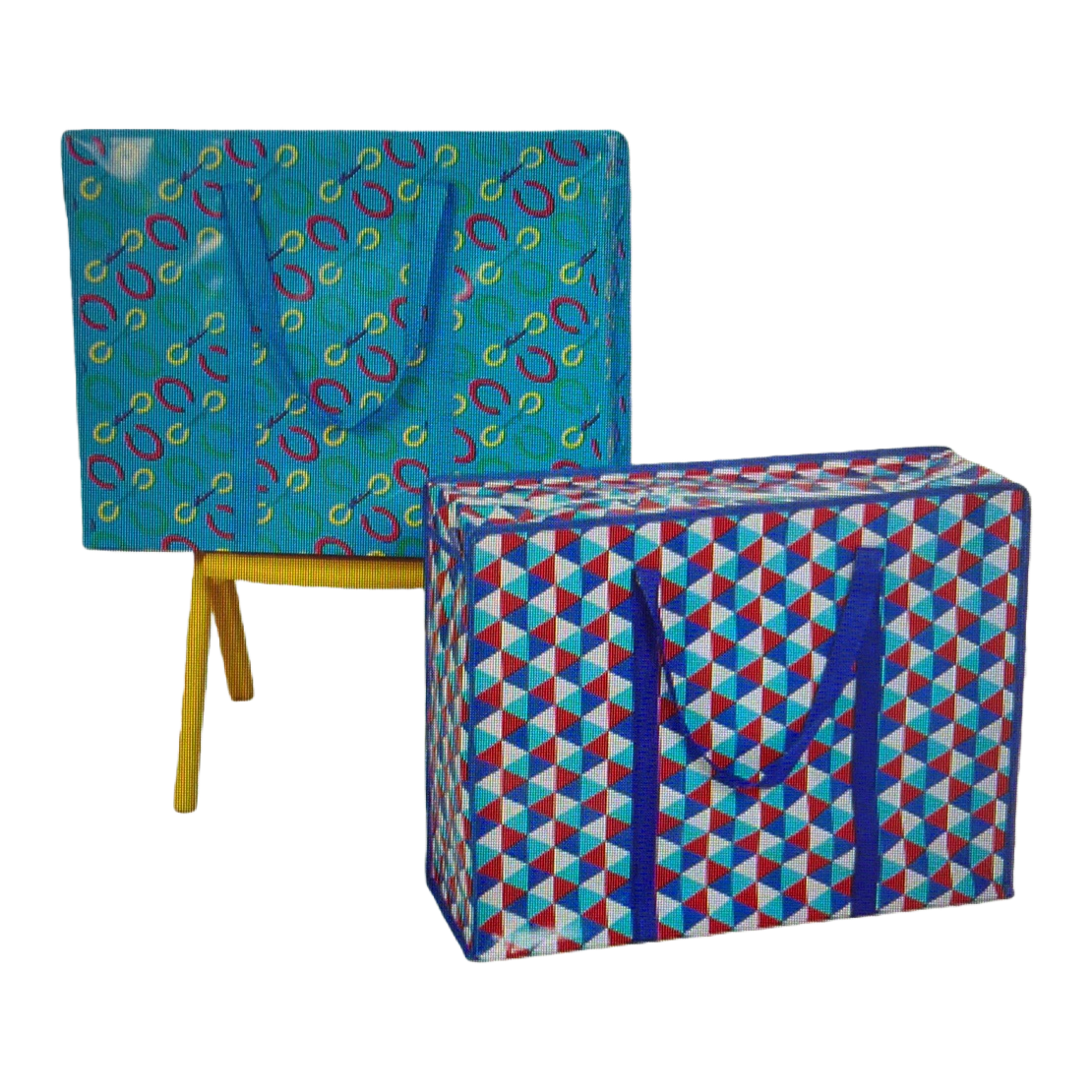 Colorful pattern storage bag, multi-functional portable fabric organizing bag Item Picture