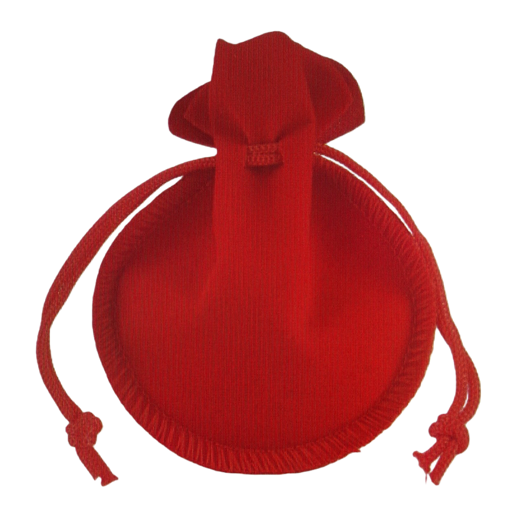 Bolsa de tela roja bolsa de almacenamiento de lino de algodón de gran capacidad bolsa de compras plegable portátil Item Picture