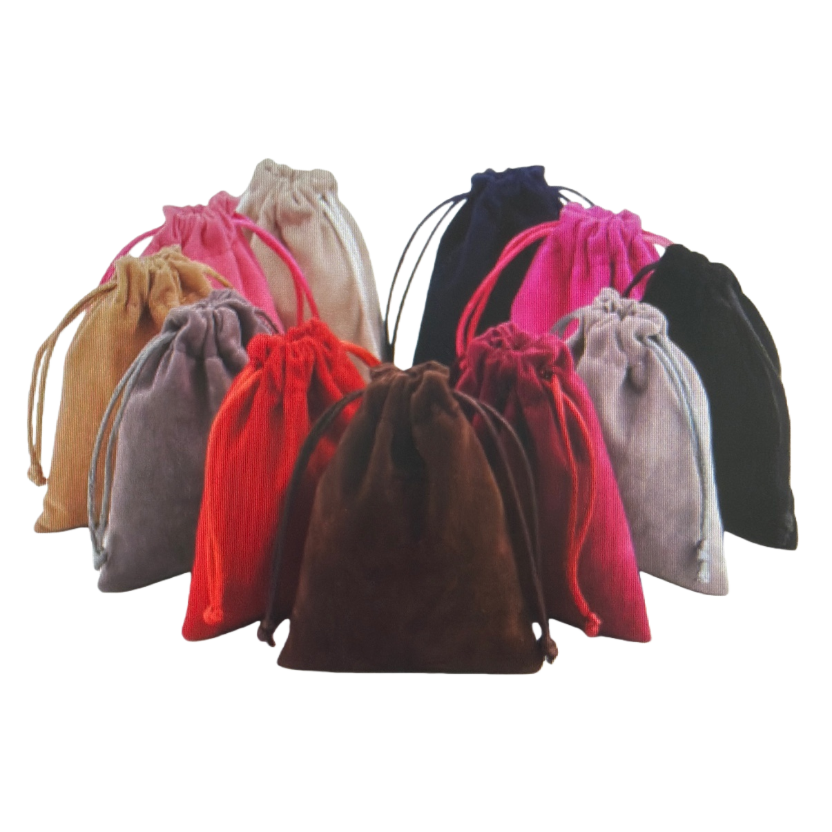 The velvet drawstring bag is available in multiple colors and is a thickened, wear-resistant portable storage bag Item Picture