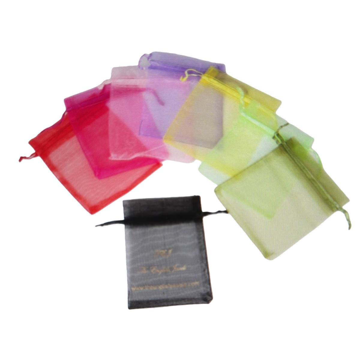 Colorful gauze gift bags with fashionable hollowed-out decorative hand-held packaging bags Item Picture