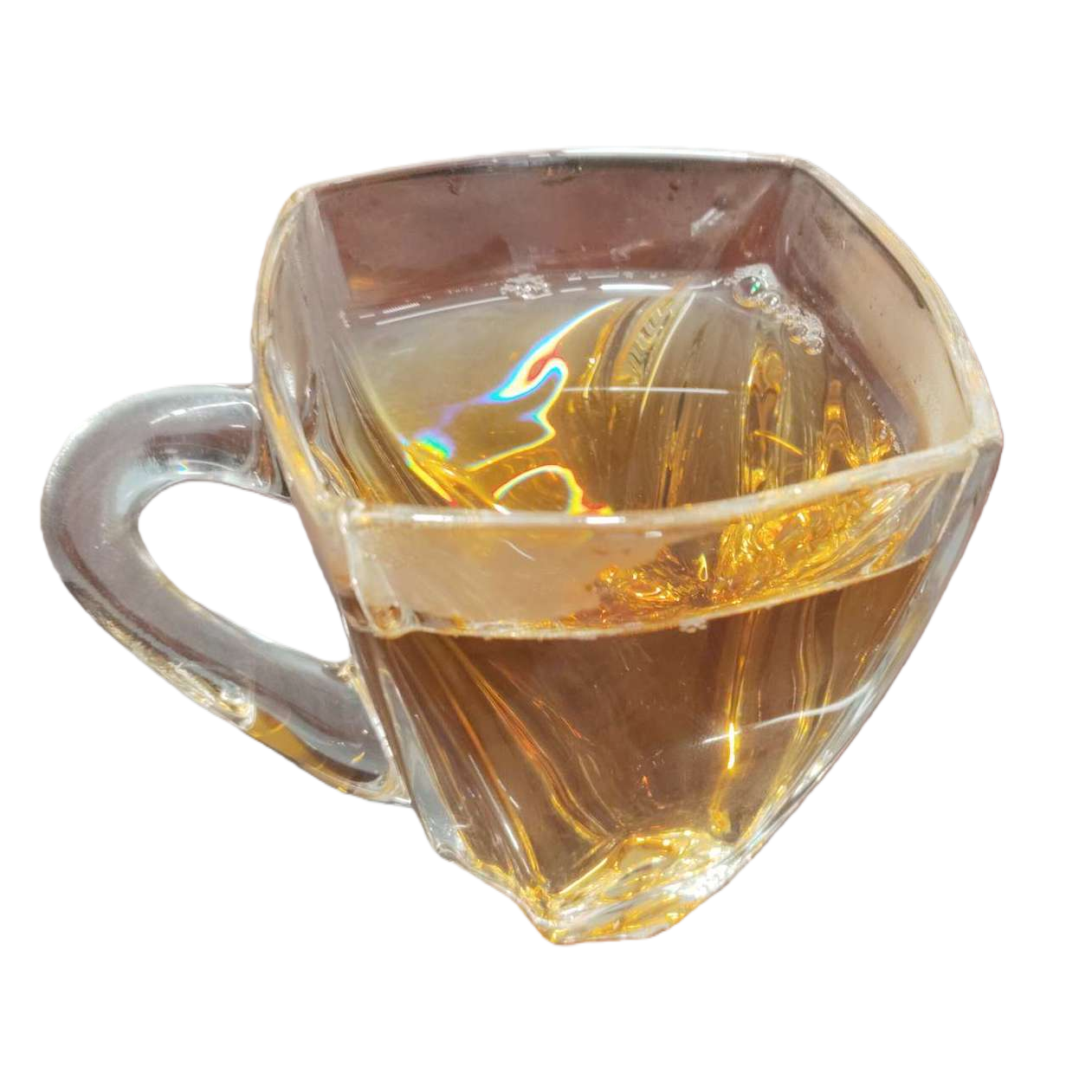 Transparent glass cups, tea cups, high borosilicate heat-resistant and anti-scald household and office water cups Item Picture