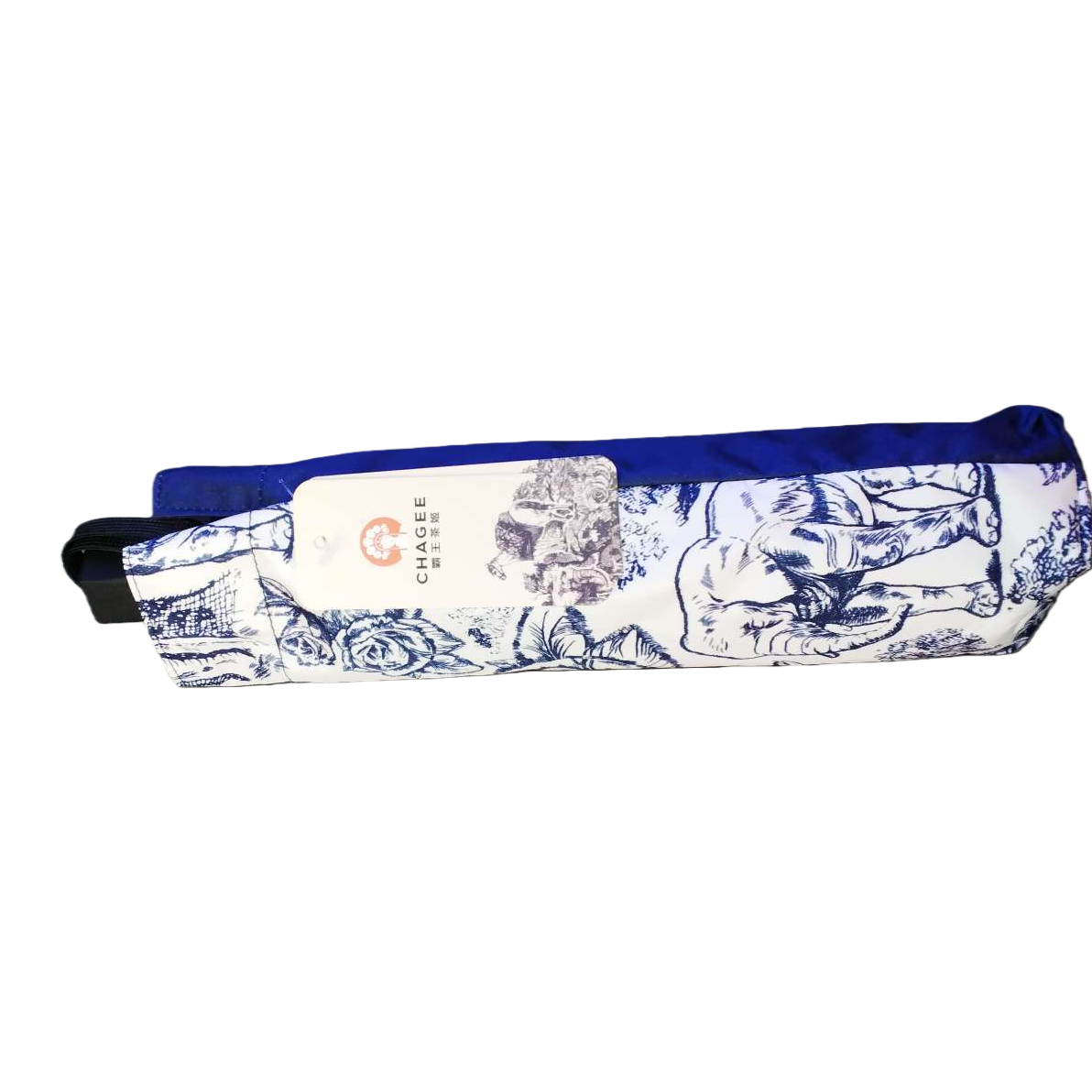 Blue and white patterned fashionable waist bag, multi-functional lightweight crossbody waist bag, unisex Item Picture