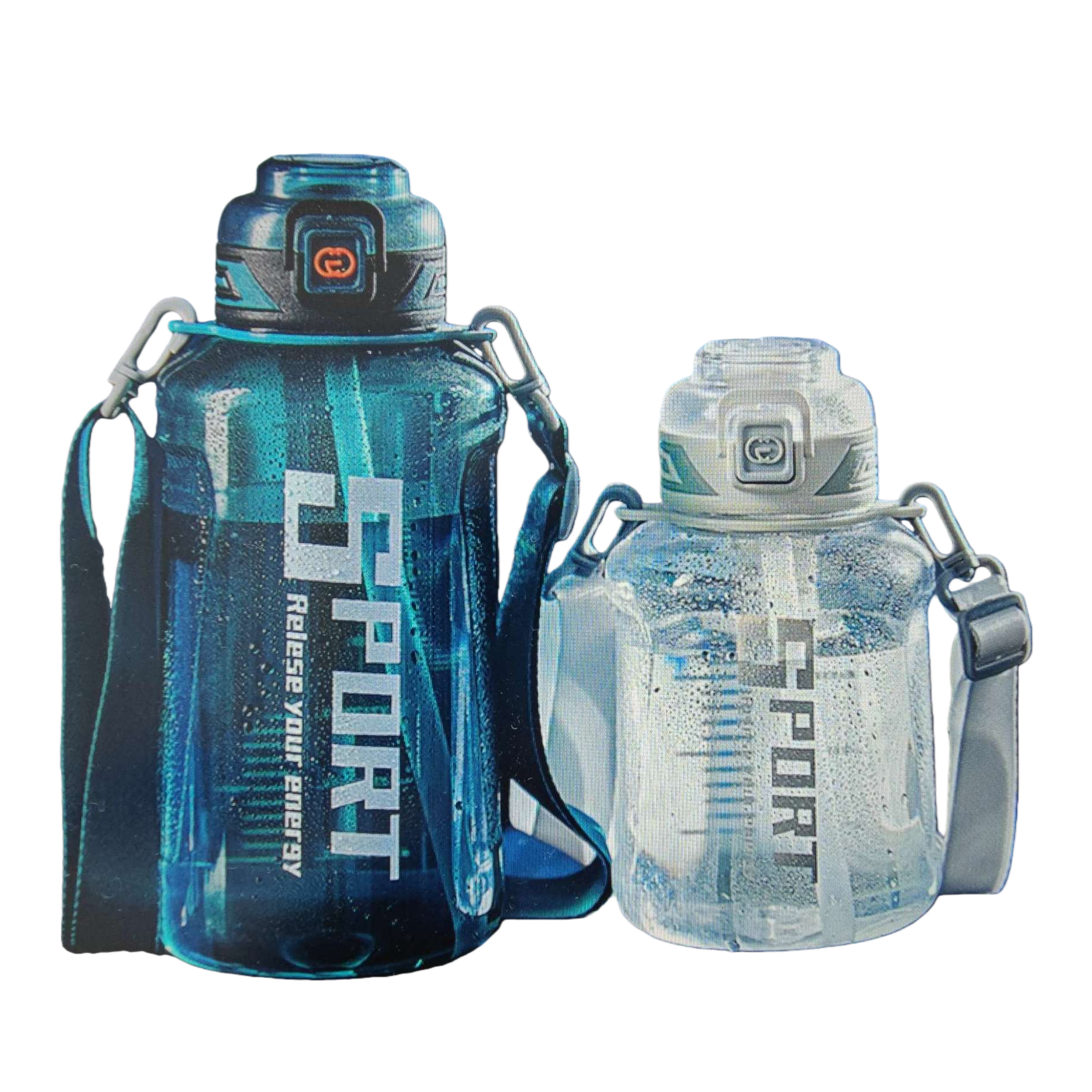 Portable large-capacity insulated water bottle with leak-proof design, lightweight fitness water cup Item Picture