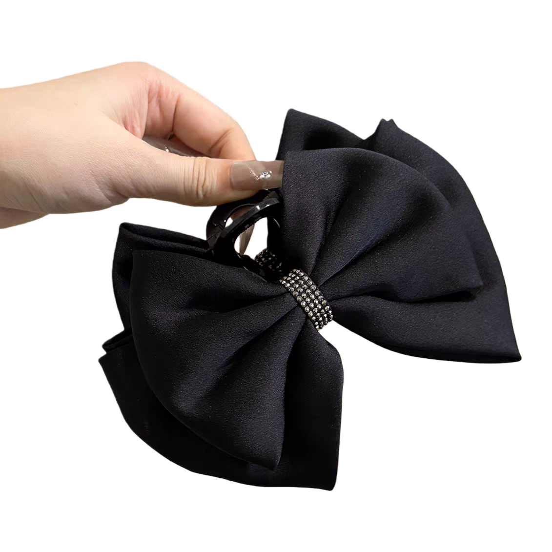 Negro arco clip para el pelo mujer simple y versátil tocado de moda dulce accesorios para el cabello Item Picture
