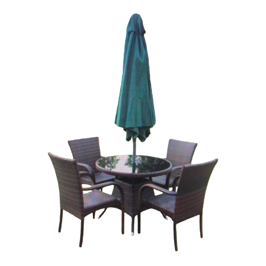 Outdoor furniture, tables, chairs and umbrellas set for sun protection and shading, suitable for courtyards and balconies Item Picture