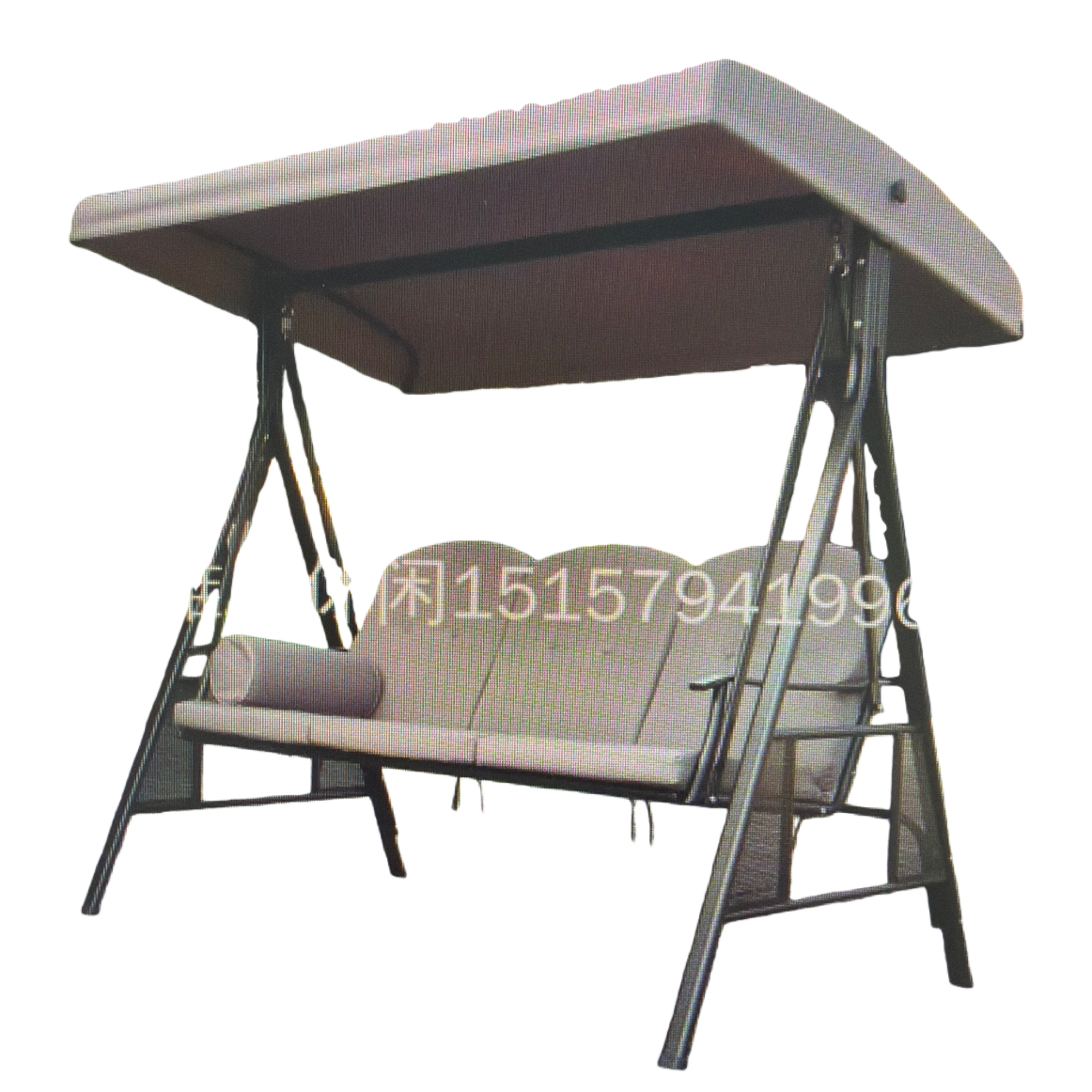 Outdoor swing, home courtyard hanging chair, swing frame, load-bearing, rust-proof and durable Item Picture